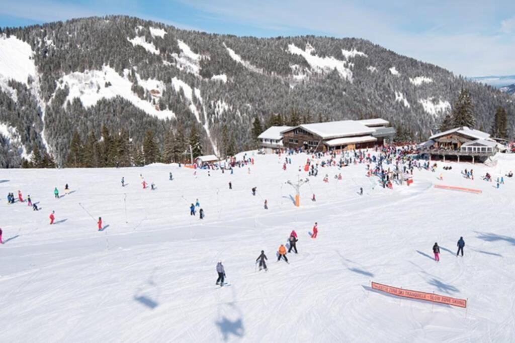 Le Relai S31 - Grand et lumineux studio avec coin montagne 4-6 pers, tout équipé, avec WIFI, à 30m des pistes avec un grand balcon, DRAPS NON COMPRIS Saint-Jean-dʼAulps Exterior foto