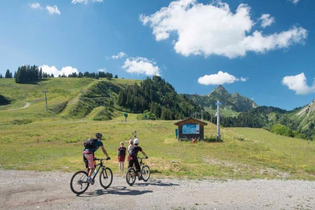Le Relai S31 - Grand et lumineux studio avec coin montagne 4-6 pers, tout équipé, avec WIFI, à 30m des pistes avec un grand balcon, DRAPS NON COMPRIS Saint-Jean-dʼAulps Exterior foto