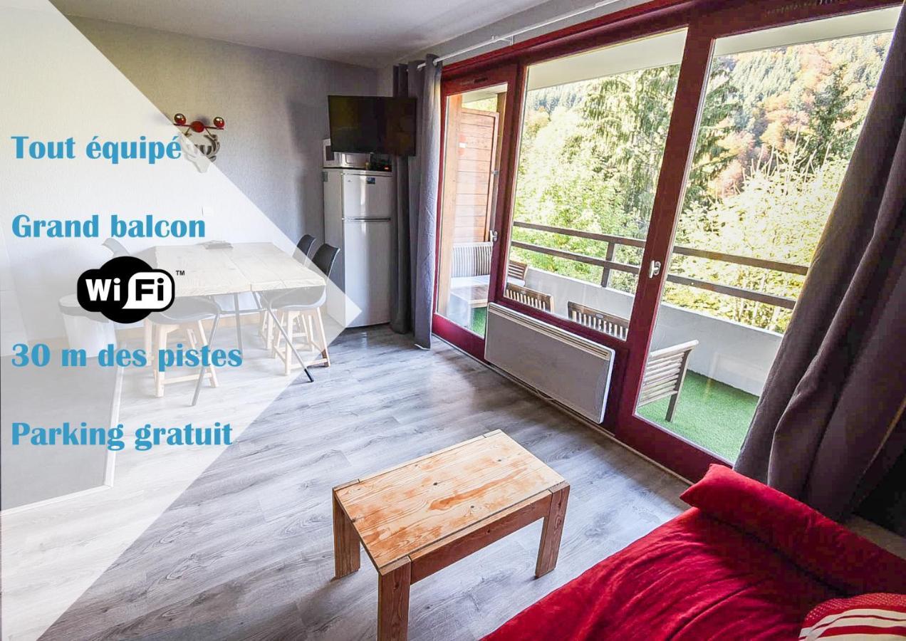 Le Relai S31 - Grand et lumineux studio avec coin montagne 4-6 pers, tout équipé, avec WIFI, à 30m des pistes avec un grand balcon, DRAPS NON COMPRIS Saint-Jean-dʼAulps Exterior foto